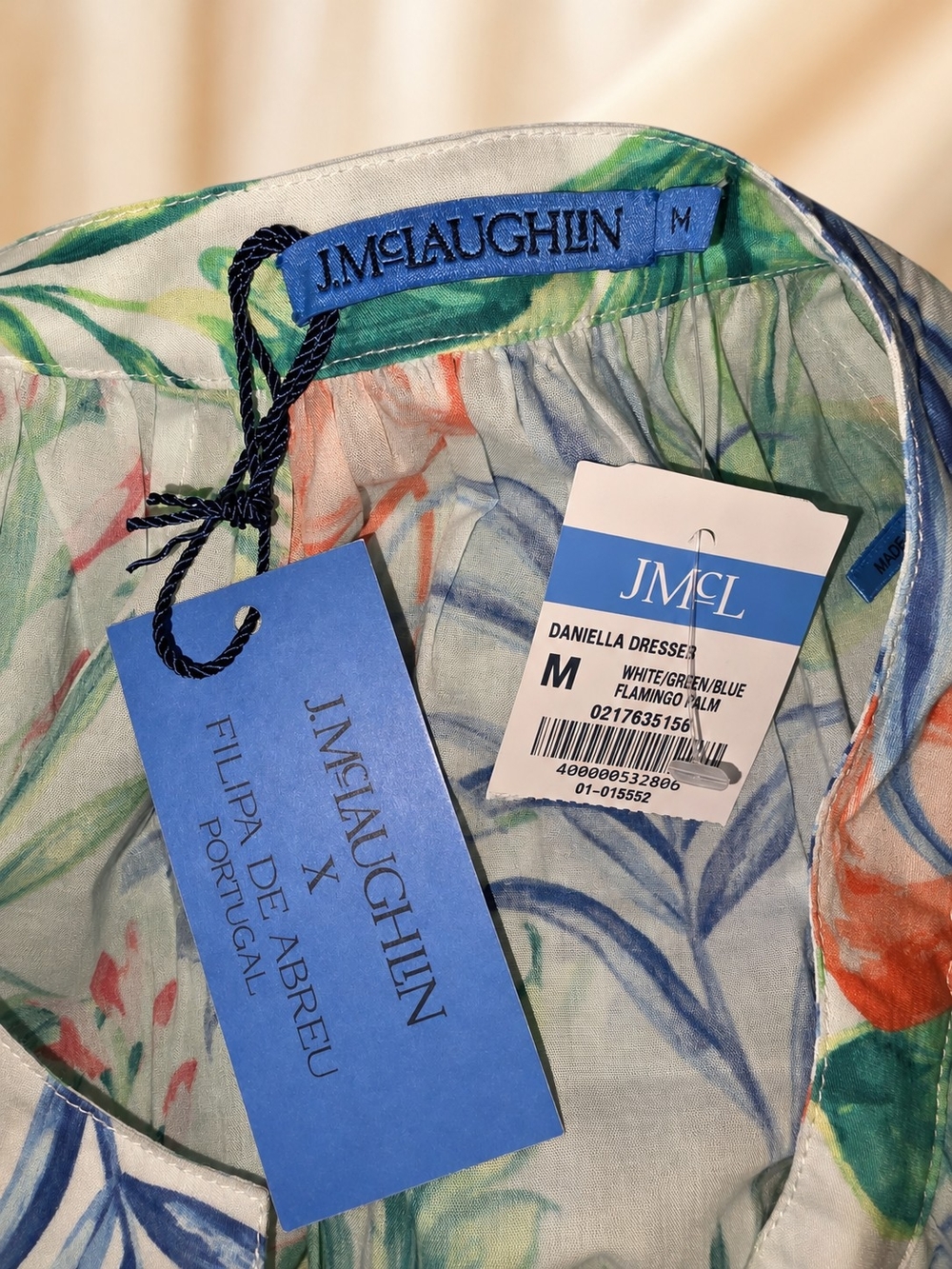 J. McLaughlin Green Multi Tropical Print Long Sleeve Maxi Dress - Picture 10 of 11
